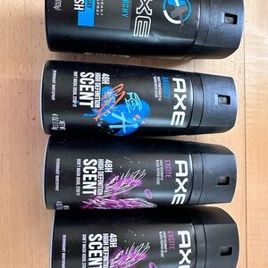 4 axe deodorants new men’s